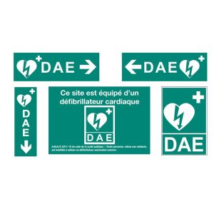  6 signalétiques autocollantes intérieures